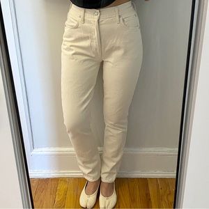 Agolde straight leg off white jeans